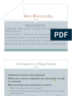 Folder Hierarchy Folder Hierarchy: Objectives