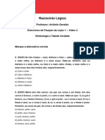 Simbologia e Tabela Verdade - Lição 1.Vídeo 4