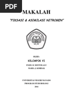 Download Makalah Kelompok 8 Fiksasi dan Asimilasi Nitrogen by Maria Kordak SN226641564 doc pdf