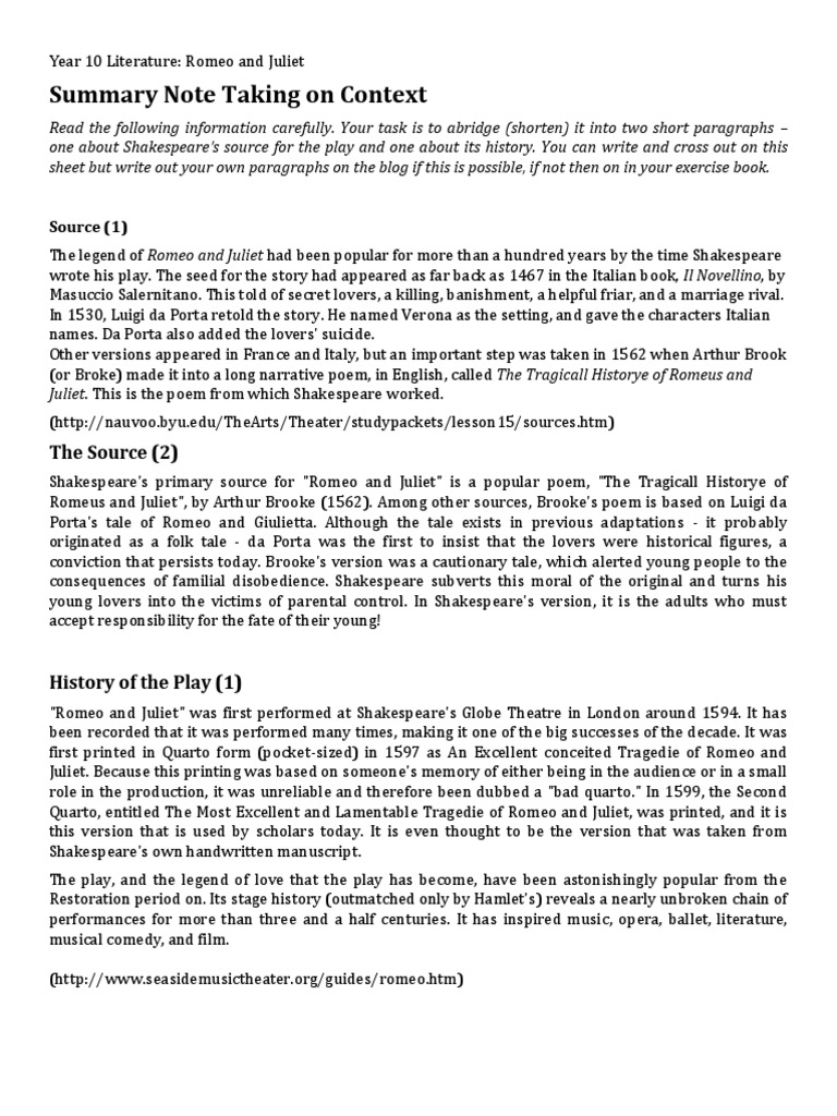 Romeo and Juliet Scene 5 Worksheet | Romeo And Juliet | Fiction