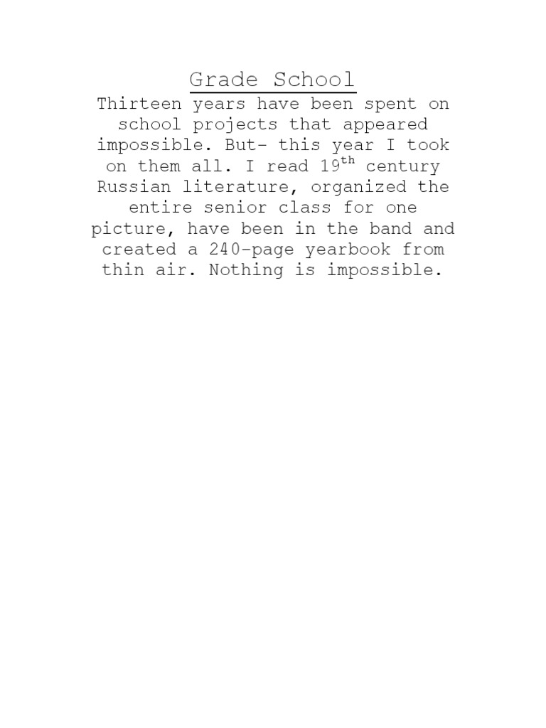 Grades | PDF | Classics