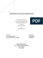 Embedded Hand Held Spirometer