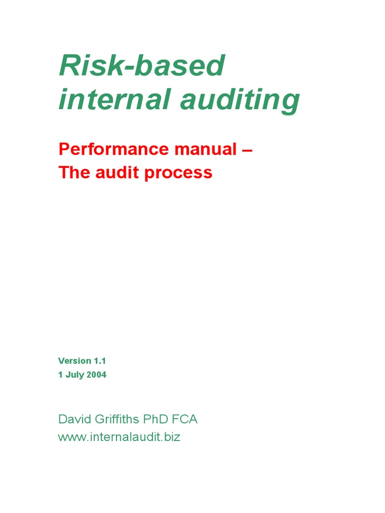 Risk Based Delivery Performance Standards Audit | PDF | Audit ...