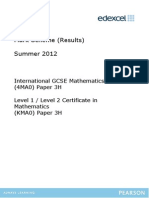 Mark Scheme (Results) Summer 2012