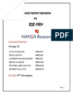 B2B Firm: Project Report Submission ON