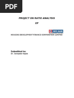 Download Ratio Analysis Of HDFC FINAL by JAYKISHAN JOSHI SN22668762 doc pdf