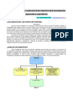 LOS OBJETIVOS DE LA INVESTIGACI+ôN