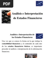 Presentacion de Analisis e Interpretacion de Estados Financieros