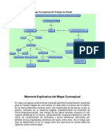 Mapa Conceptual Del Trabajo de Grado y Memoria Explicativa