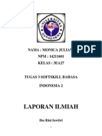 Tugas 3 Softskill Bahasa Indonesia 2 - LAPORAN ILMIAH