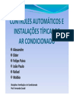 Controles Automáticos e Instalações Típicas de Ar Condicionado