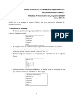 Lindo 6.1: Resolución de problemas de programación lineal