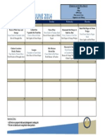 ES Dining Hall Menu - June 2014