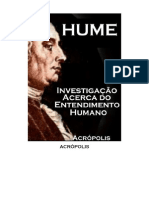 Daivid Hume Investigação a Cerca Do Entendimento Humanao