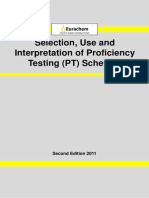 Eurachem Selection Use Interpretation PT Schemes