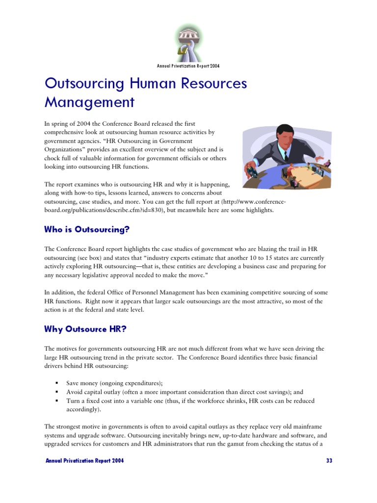 Government HR Outsourcing Insights | PDF | Outsourcing | Human Resources