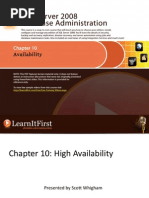Download Chapter 10 High Availability by LearnItFirst SN22671399 doc pdf