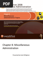 Download Miscellaneous Administration Topics by LearnItFirst SN22671655 doc pdf