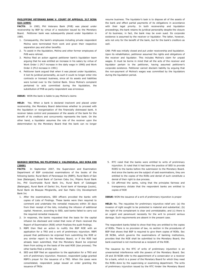 Conservatorship and Receivership Digest PDF Assignment (Law