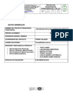 Proyecto Transversal PREVENCION ESCOLAR