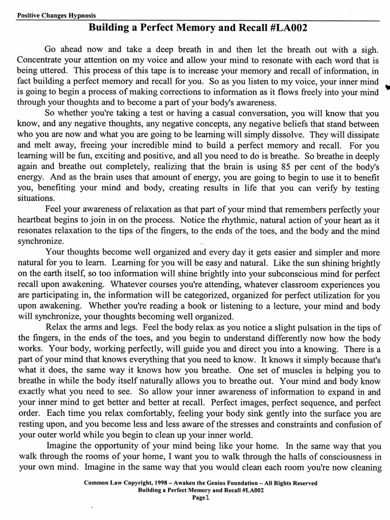 Major Mark Cunningham - Intro to Hypnosis - Sample Major Mark Cunningham - Intro to Hypnosis - Sample