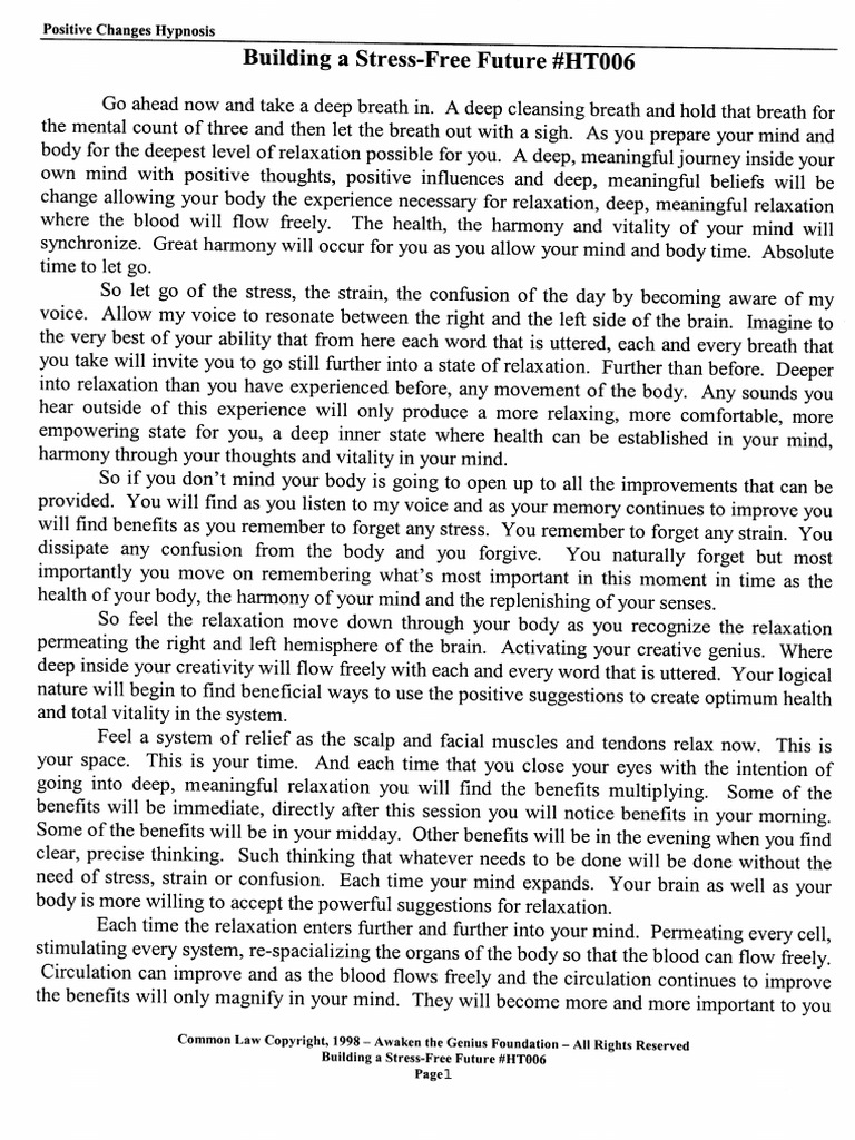 Major Mark Cunningham - Intro to Hypnosis - Sample Major Mark Cunningham - Intro to Hypnosis - Sample
