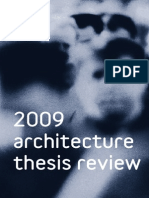 2009 Architecture Thesis Review Pamphlet