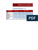 Matrice de Analiza Comparativa A Concurentilor