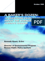 A Baker S Dozen:: 13 Questions People Ask About The Science of Climate Change