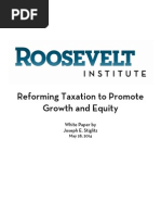 Reforming Taxation to Promote Growth and Equity