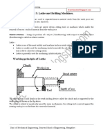 Lathe Drilling notes