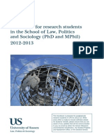 LPS Research Student Handbook 2012
