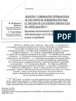 Medición Y Comparación Internacional de Los Costes de Administración para El Afiliado en Las Cuentas Individuales de Capitalización