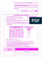 Sample Omr Sheet