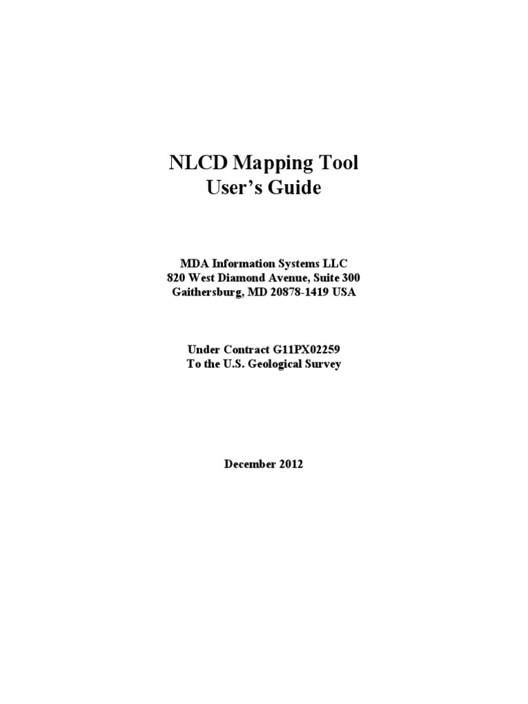 NLCD Mapping Tool User Guide | PDF | Sampling (Statistics) | Graphical ...
