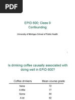 Epid 600 Class 9 Confounding