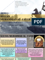 SULTAN Muhammad Al-Fateh