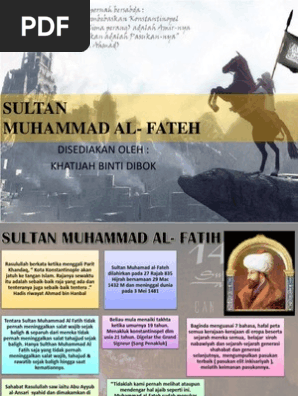Sultan Muhammad Al Fateh Pdf