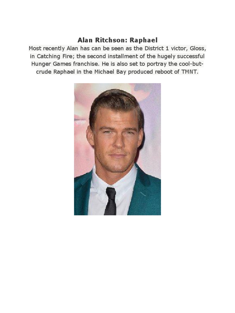 Alan Ritchson's Iconic Roles | PDF