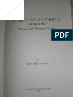 John Meyendorff Rome Constantinople Moscow