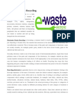 Electronic Waste Recycling