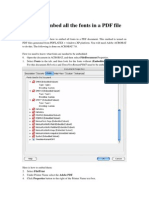 How To Embed All The Fonts in A PDF