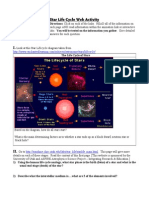 Star Life Cycle Web Activity v2