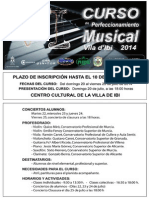 Bases VI Curso Perfeccionamiento Musical Villa de Ibi 2014