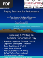 Download Paying Teachers for Performance November 2009 by Education Policy Center SN22678256 doc pdf