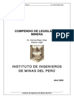 CompendiodeLegislacionMinera Abril 2008