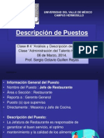 Elaboracion de Descripciones de Puesto