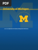 Download University of Michigan First Year Application 2012 by SarahFletcher SN226792160 doc pdf