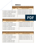 Horario de Examenes