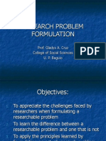 COURS Research Problem Formulation